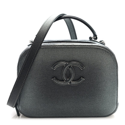Chanel Metallic Caviar Small Coco Curve Vanity Bag Black Ruthenium 2 of 19