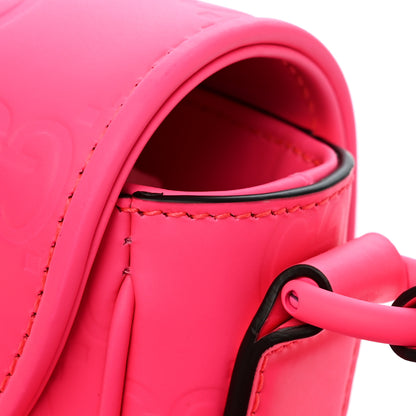 Gucci Calfskin GG Rubber effect Super Mini Bag  Pink 11 of 11
