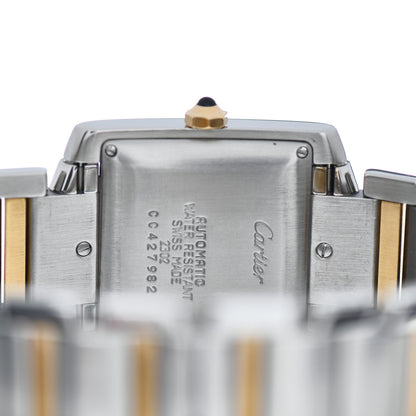 Cartier Stainless Steel 18K Yellow Gold 28mm Tank Francaise Automatic Watch 4 of 4