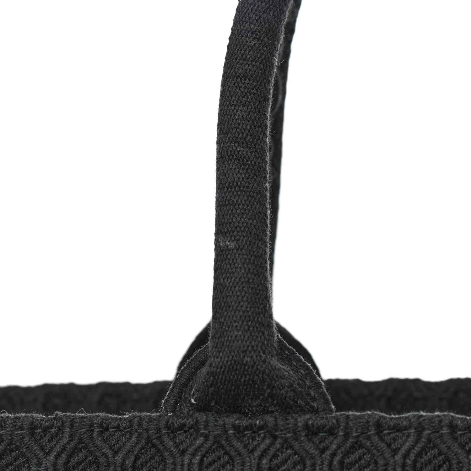 Christian Dior Mesh Embroidered Book Tote Black 11 of 11