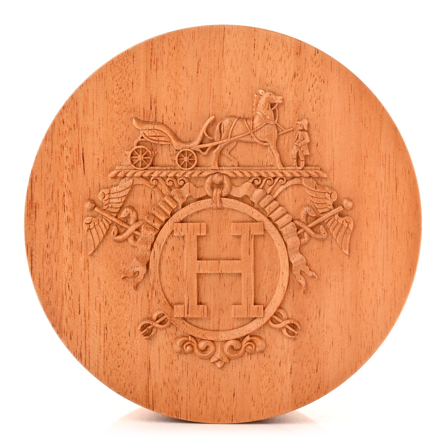 Hermes Mahogany Wood Ex-Libris Twilly Box 1 of 8