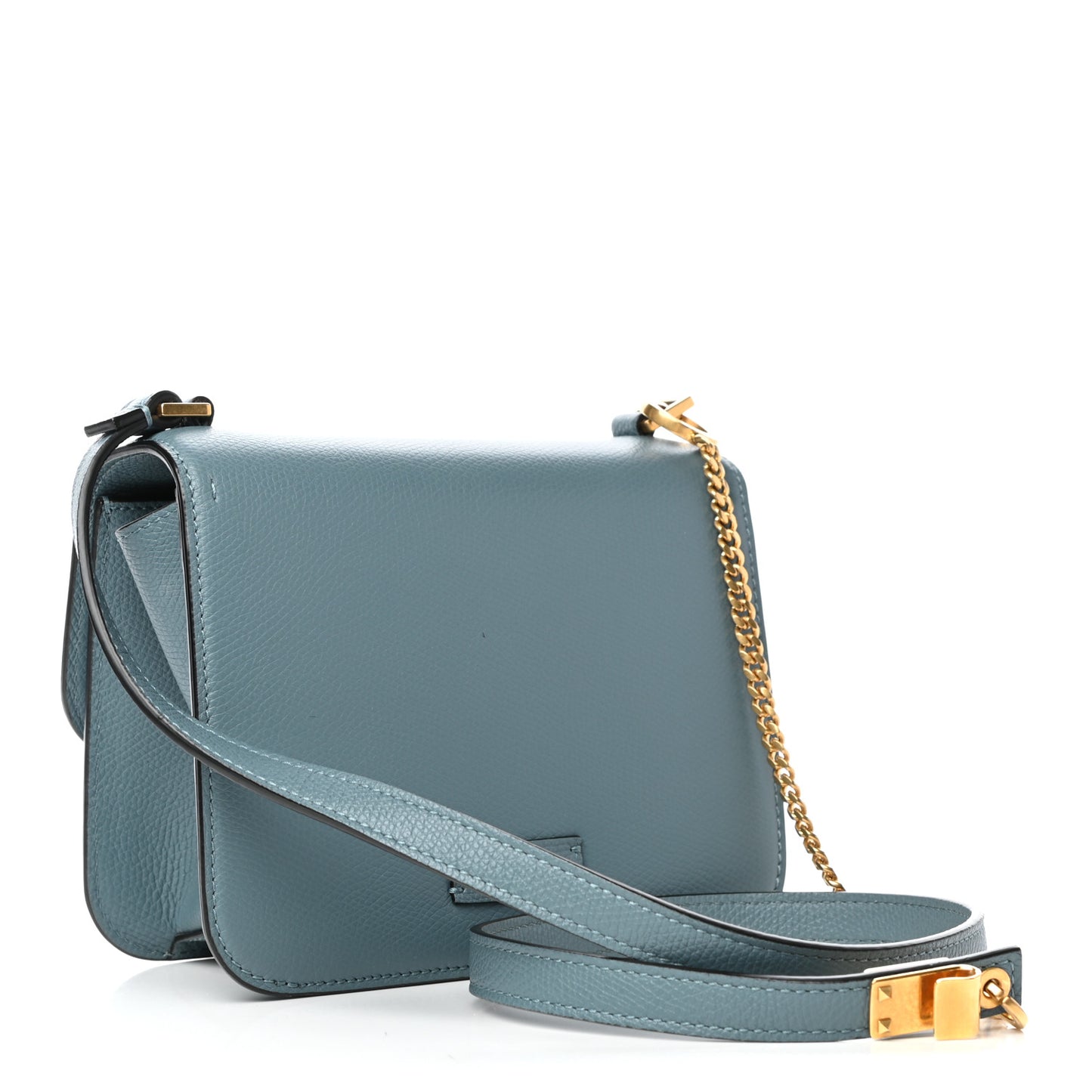 Grainy Calfskin Small VSling Shoulder Bag Amadeus