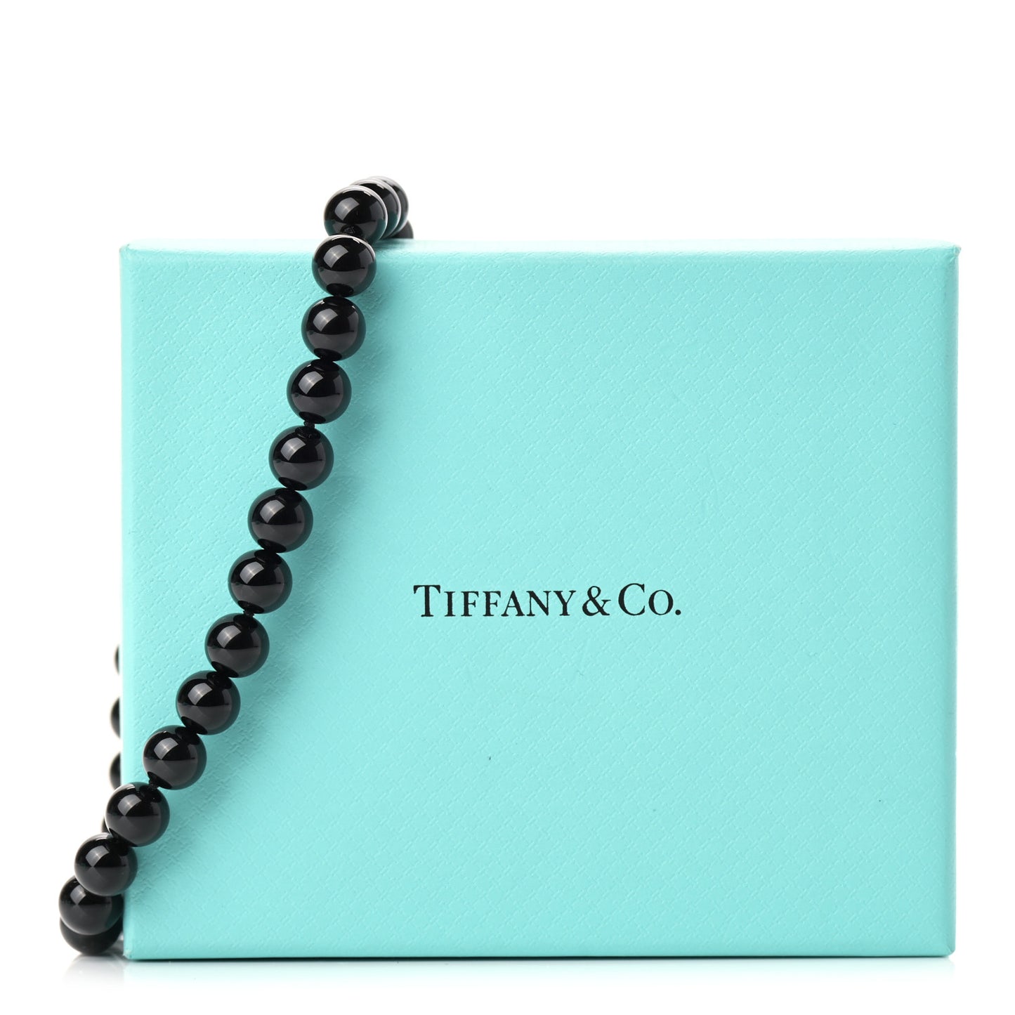 Sterling Silver Black Onyx Bead Toggle Necklace