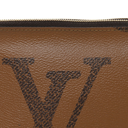 Louis Vuitton Reverse Monogram Giant Double Zip Pochette 6 of 9