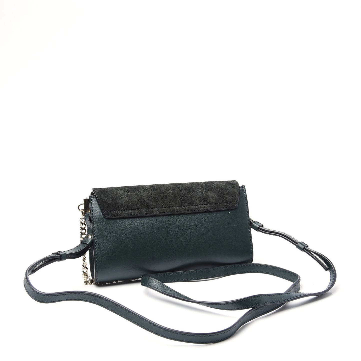 Suede Calfskin Mini Faye Shoulder Bag Intense Green