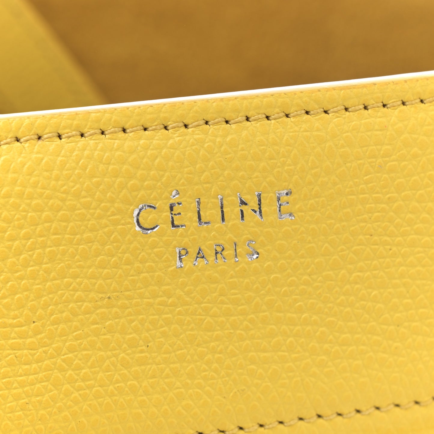 Grained Calfskin Medium Phantom Luggage Yellow