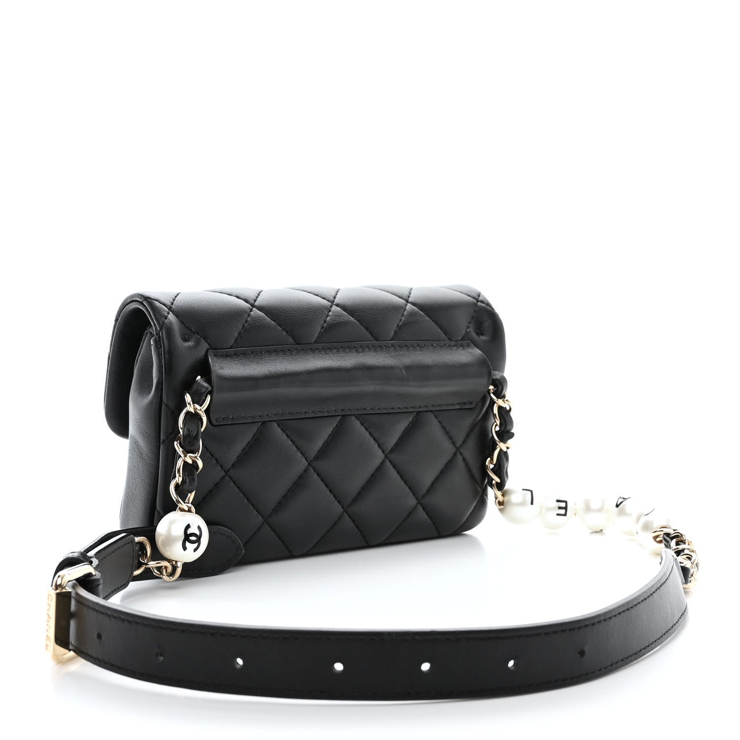 Chanel Lambskin Quilted Mini My Precious Waist Bag Black 3 of 10