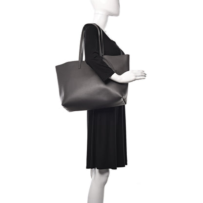 Saint Laurent Calfskin Large Shopping Tote Asphalt 2 of 12