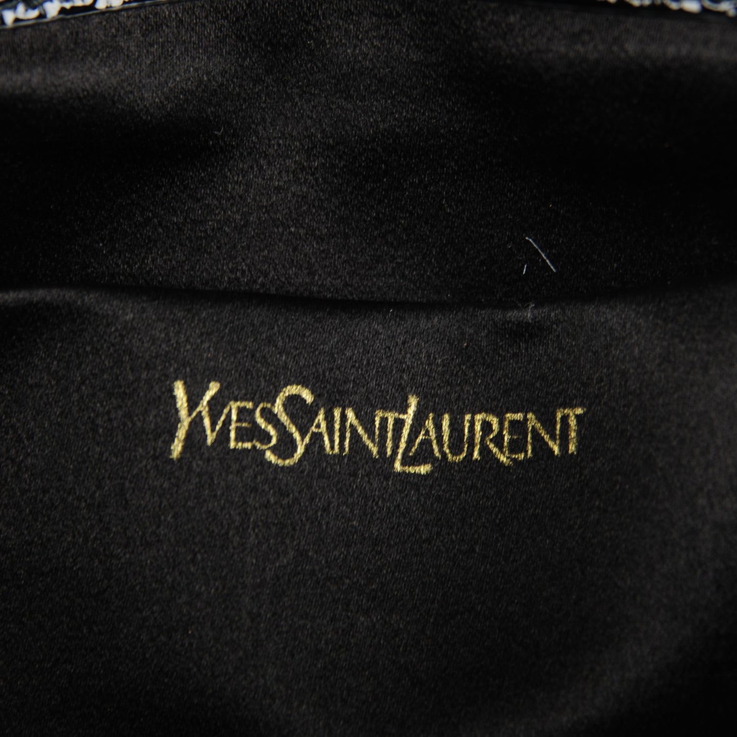 Textured Patent Monogram Large Belle De Jour Clutch Black