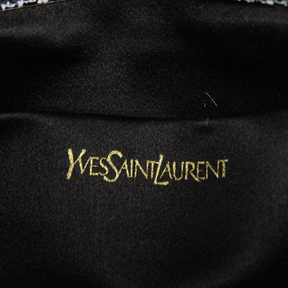 Saint Laurent Textured Patent Monogram Large Belle De Jour Clutch Black 6 of 7