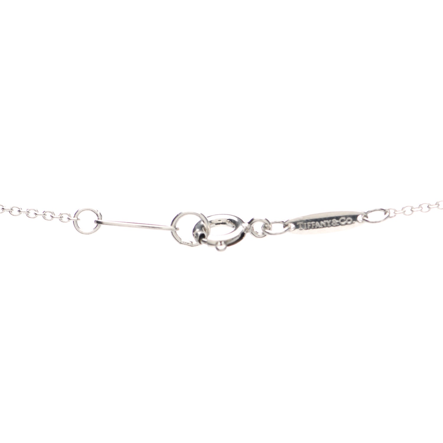 Tiffany Sterling Silver 16mm Elsa Peretti Open Heart Pendant Necklace 4 of 5