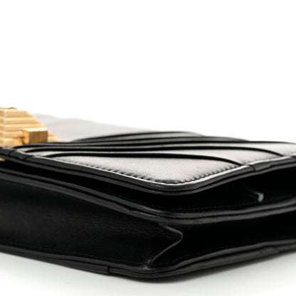 Chanel Lambskin Pyramid Wallet On Chain WOC Black 10 of 11