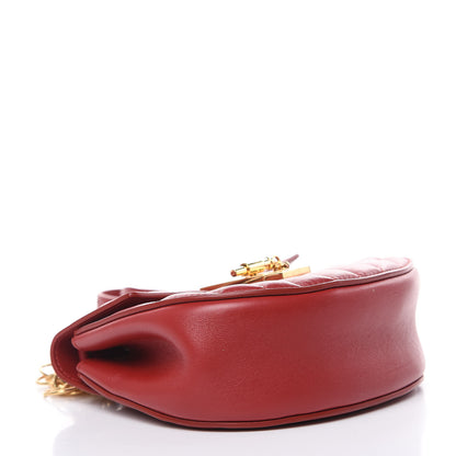 Chloe Calfskin Quilted Mini Drew Bijou Shoulder Bag Dahlia Red 4 of 11