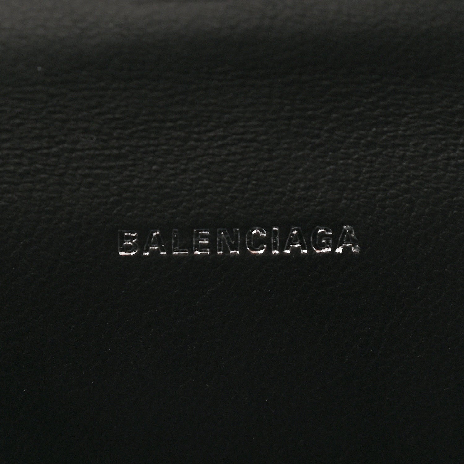 Balenciaga Shiny Calfskin Snakeskin Embossed Hourglass Top Handle Bag XS Silver Black 6 of 10