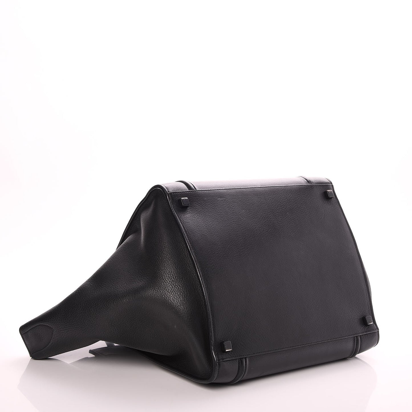 Supple Calfskin Medium Phantom Luggage Black