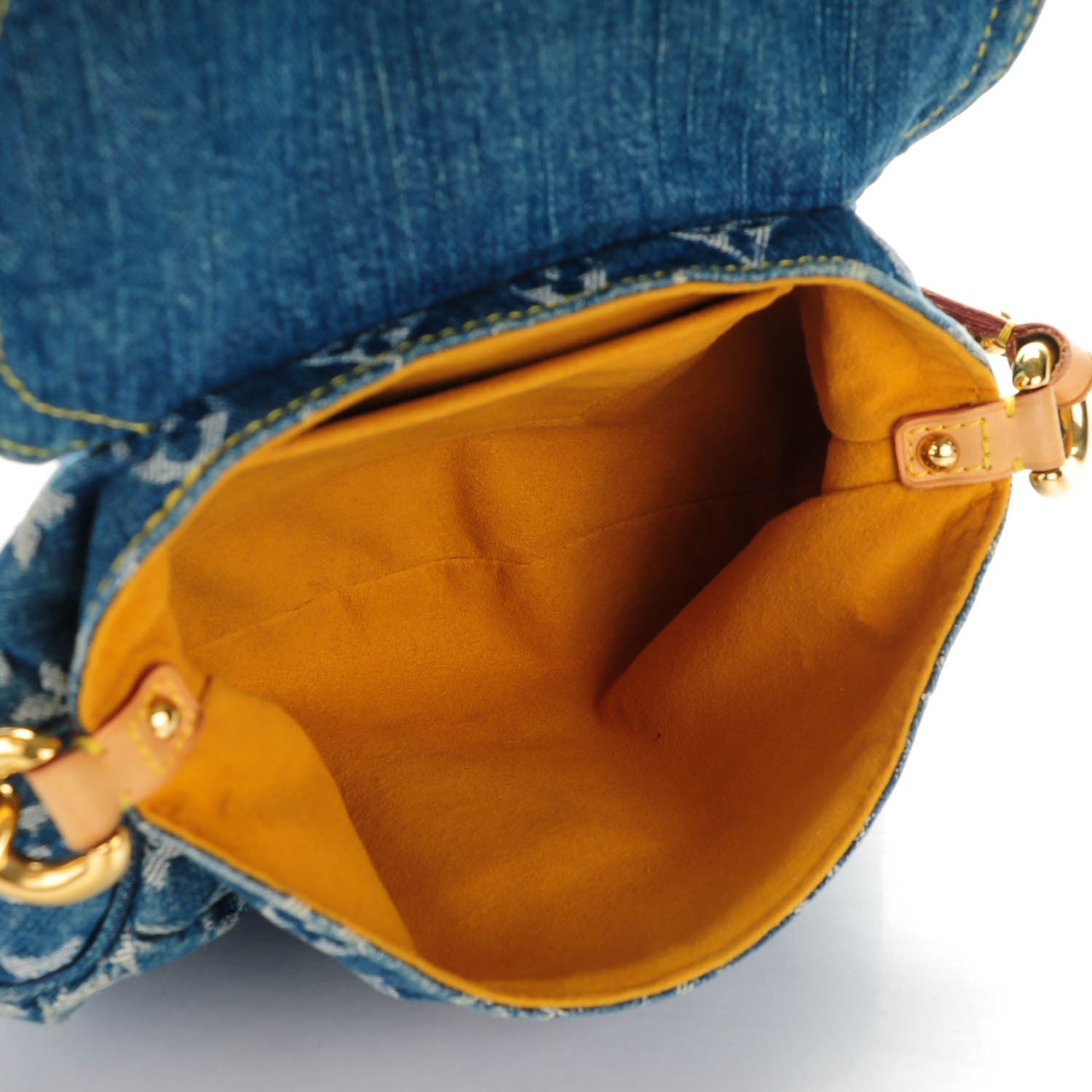 Louis Vuitton Monogram Denim Mini Pleaty Blue 5 of 7
