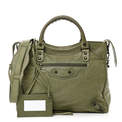 Balenciaga Agneau Classic Hardware Velo Vert Militaire 1 of 11