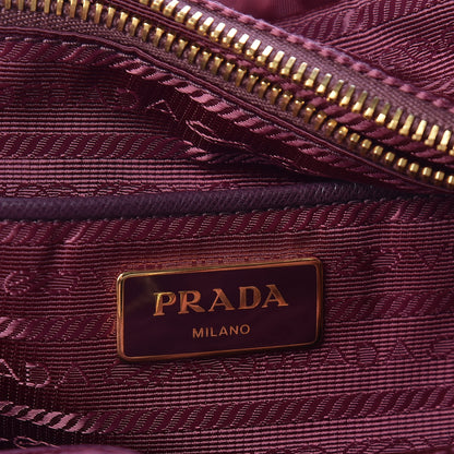 Prada Tessuto Nylon Saffiano Tote Granato 4 of 8