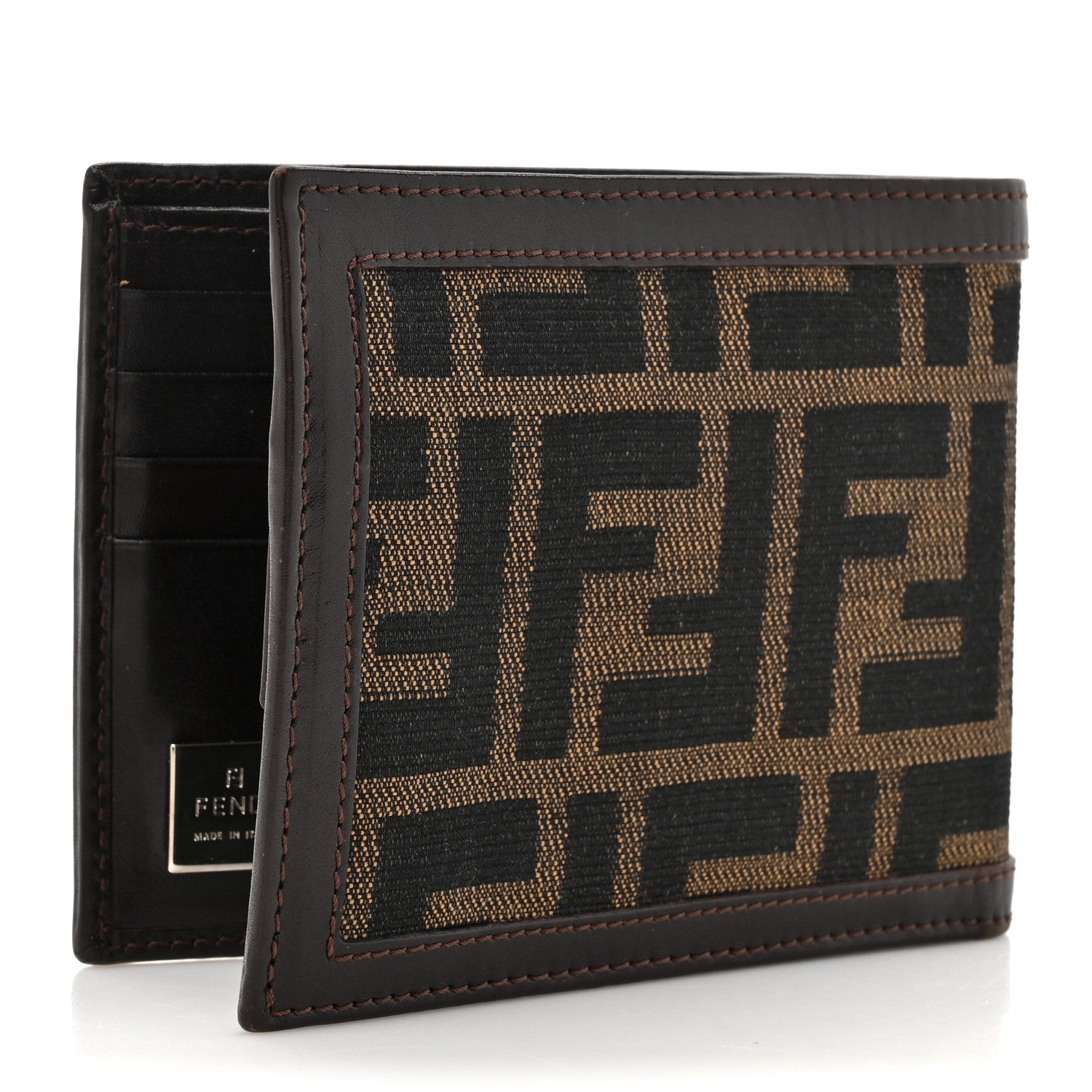 Fendi Zucca Bi-Fold Wallet Tobacco 3 of 11