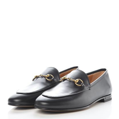 Gucci Calfskin Womens Jordaan Loafers 37 Black 3 of 9