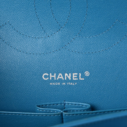 Chanel Patent Calfskin Quilted Jumbo Double Flap Turquoise 7 of 10