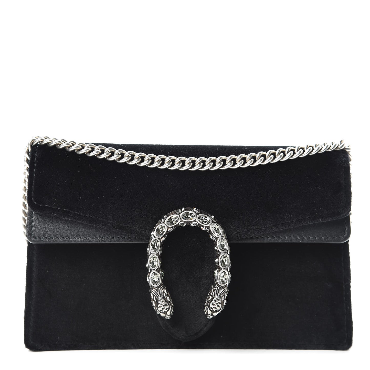Velvet Super Mini Dionysus Shoulder Bag Black