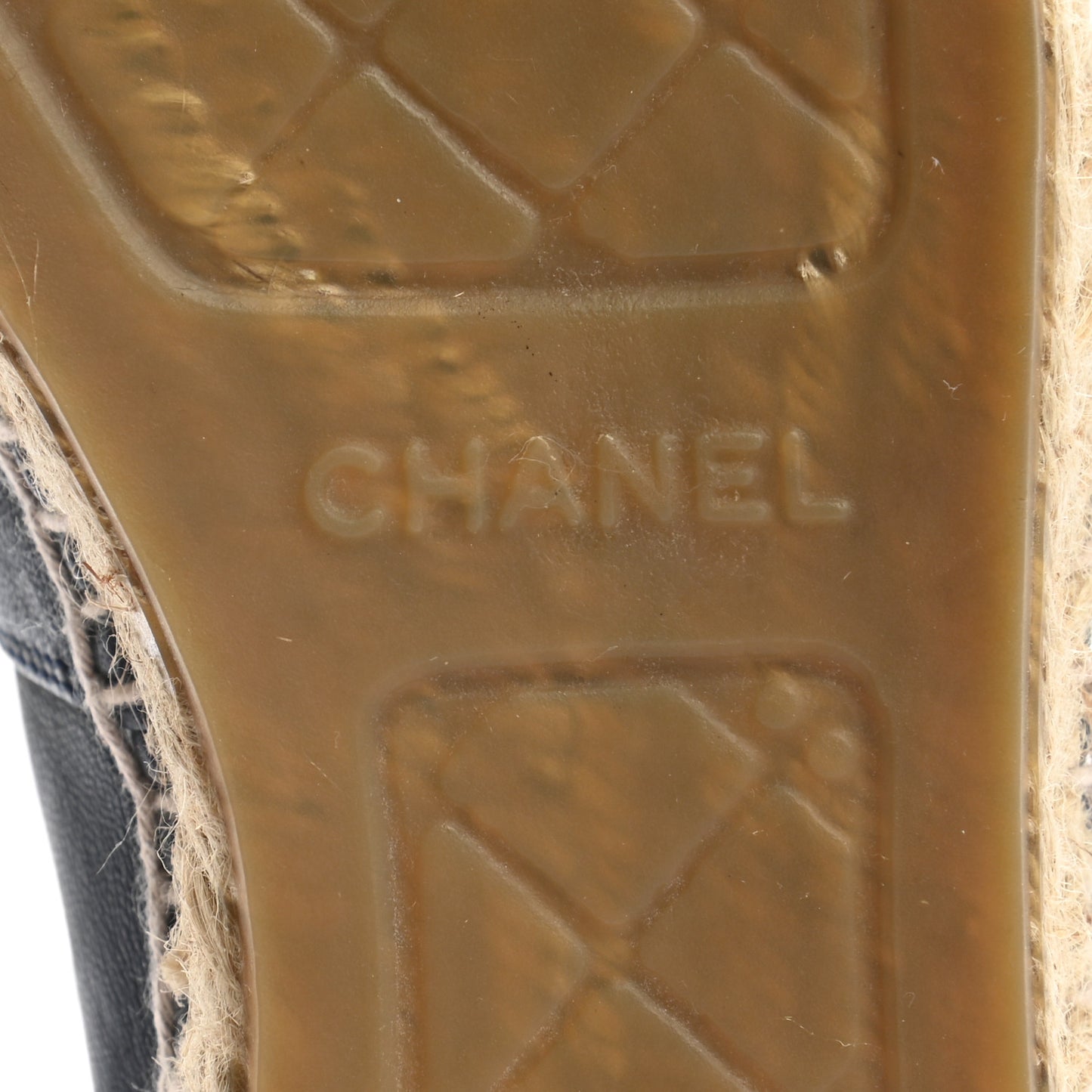 Lambskin CC Espadrilles 38 Navy