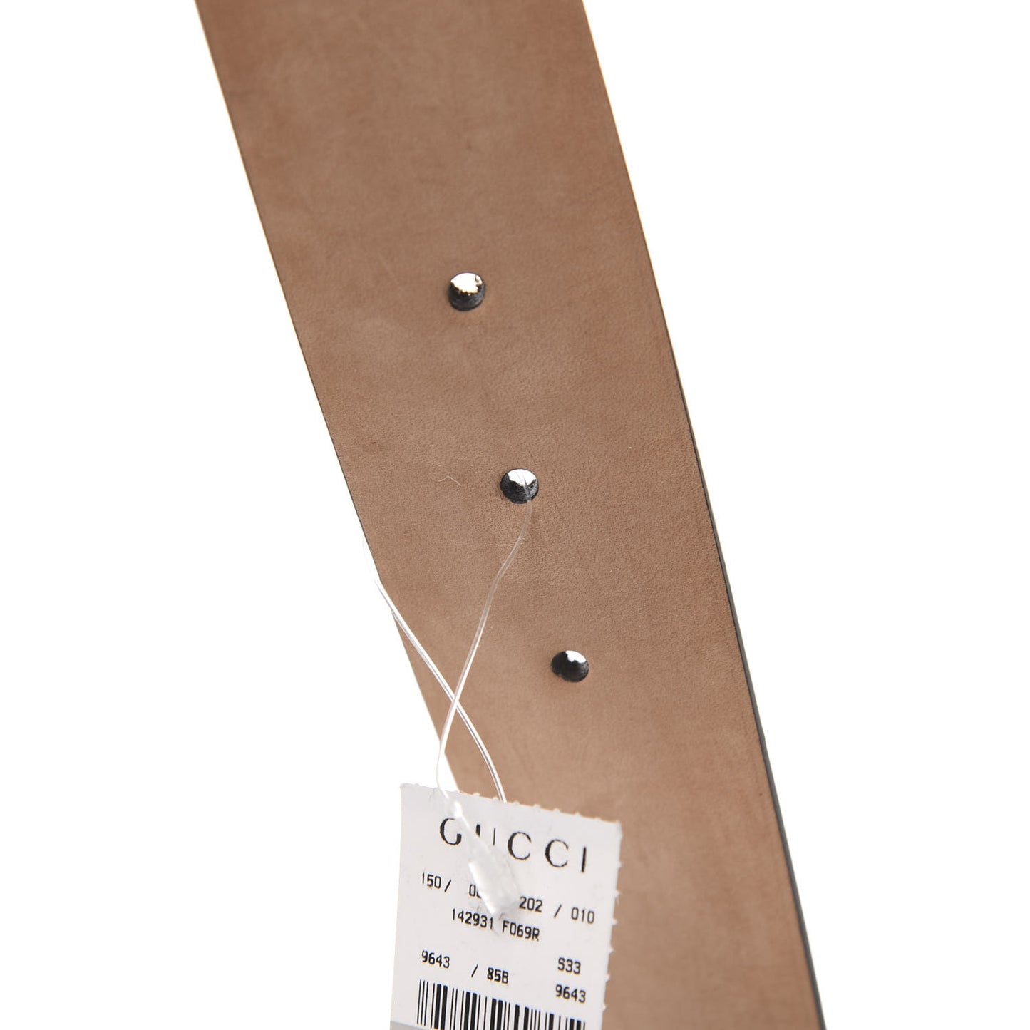 GG Plus Monogram Niagara Lux Calfskin Interlocking G 40mm Belt 80 32 Beige Ebony Cocoa