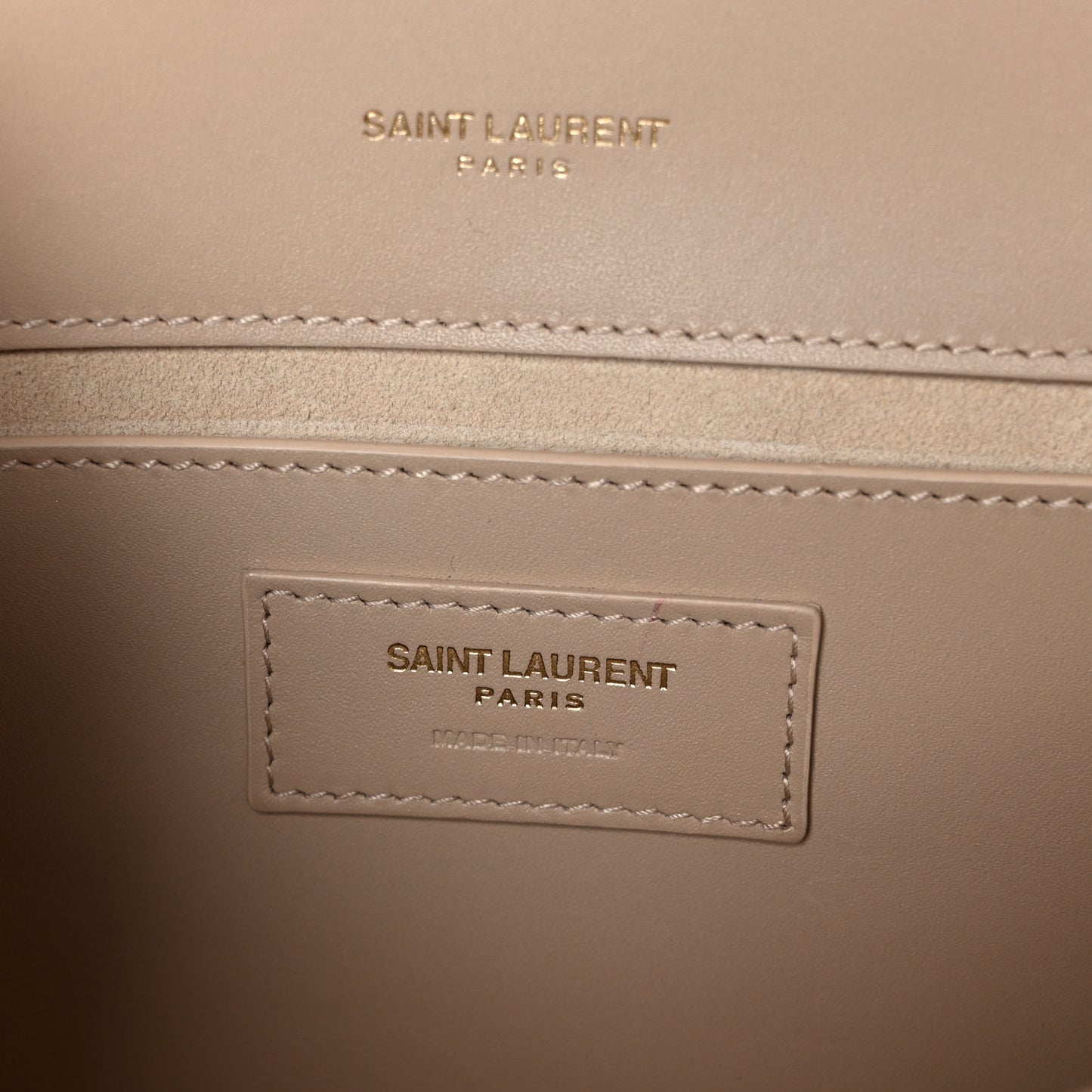 Smooth Calfskin Medium Classic Monogram Kate Tassel Satchel Nude Powder