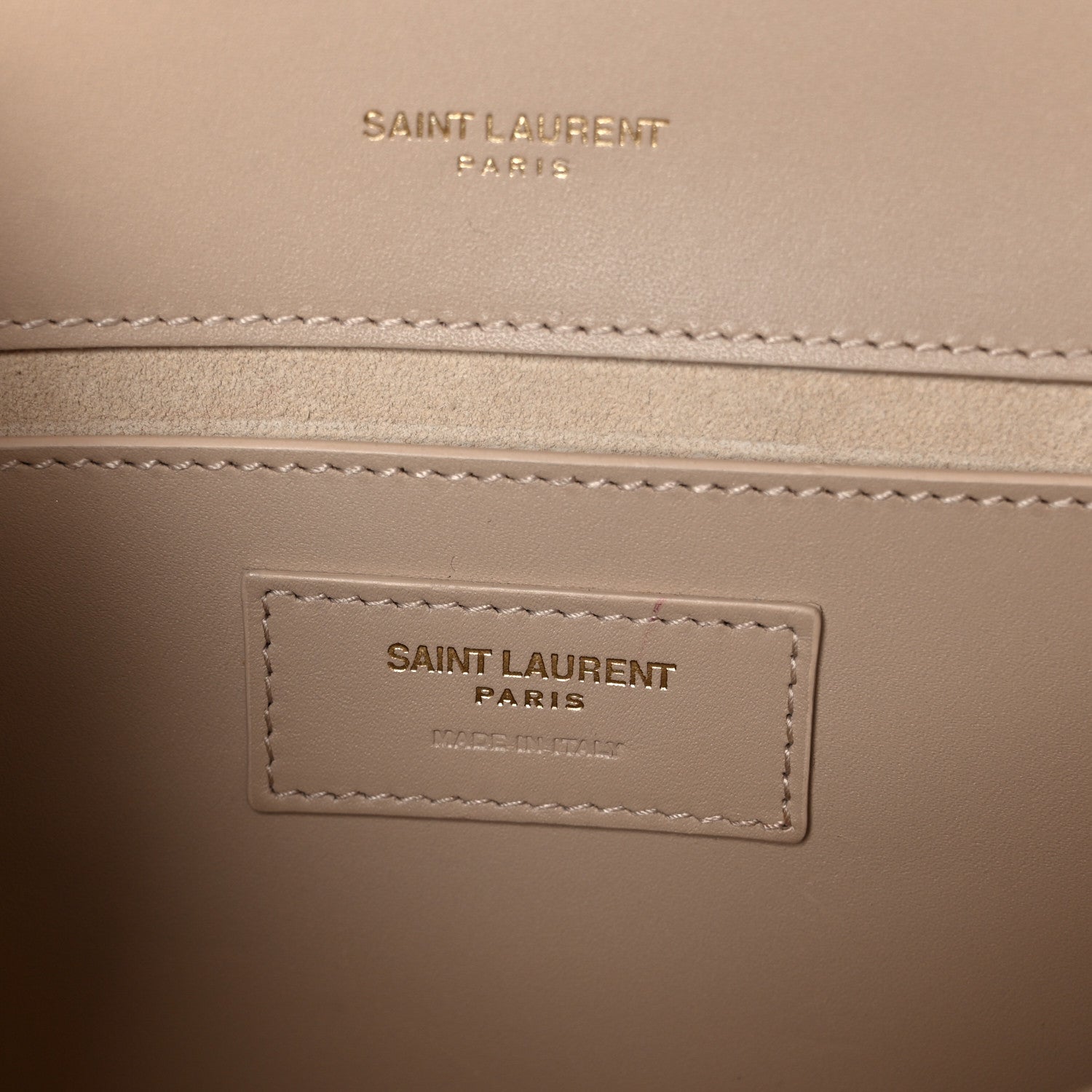 Saint Laurent Smooth Calfskin Medium Classic Monogram Kate Tassel Satchel Nude Powder 6 of 11