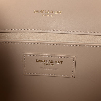 Saint Laurent Smooth Calfskin Medium Classic Monogram Kate Tassel Satchel Nude Powder 6 of 11