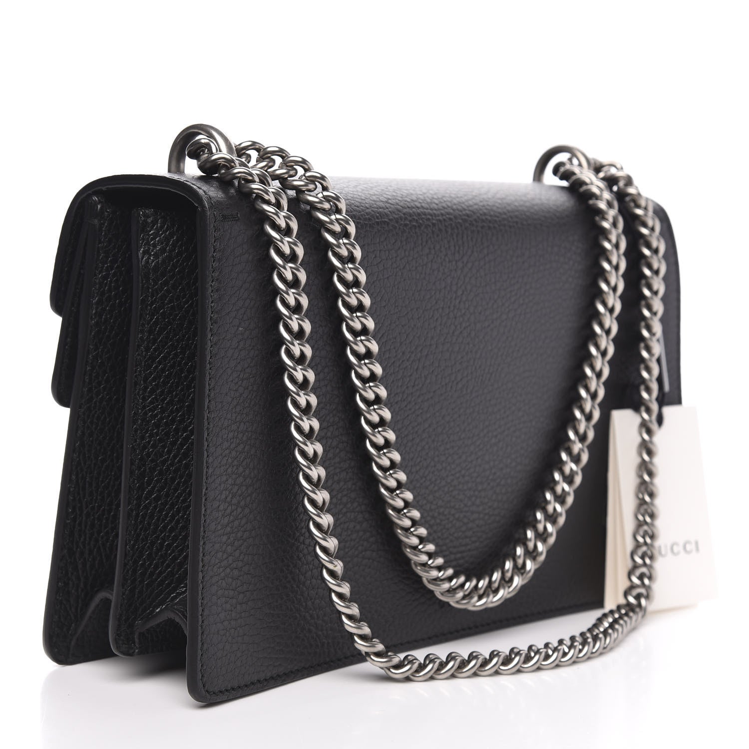 Gucci Pebbled Calfskin Small Dionysus Shoulder Bag Black 3 of 11