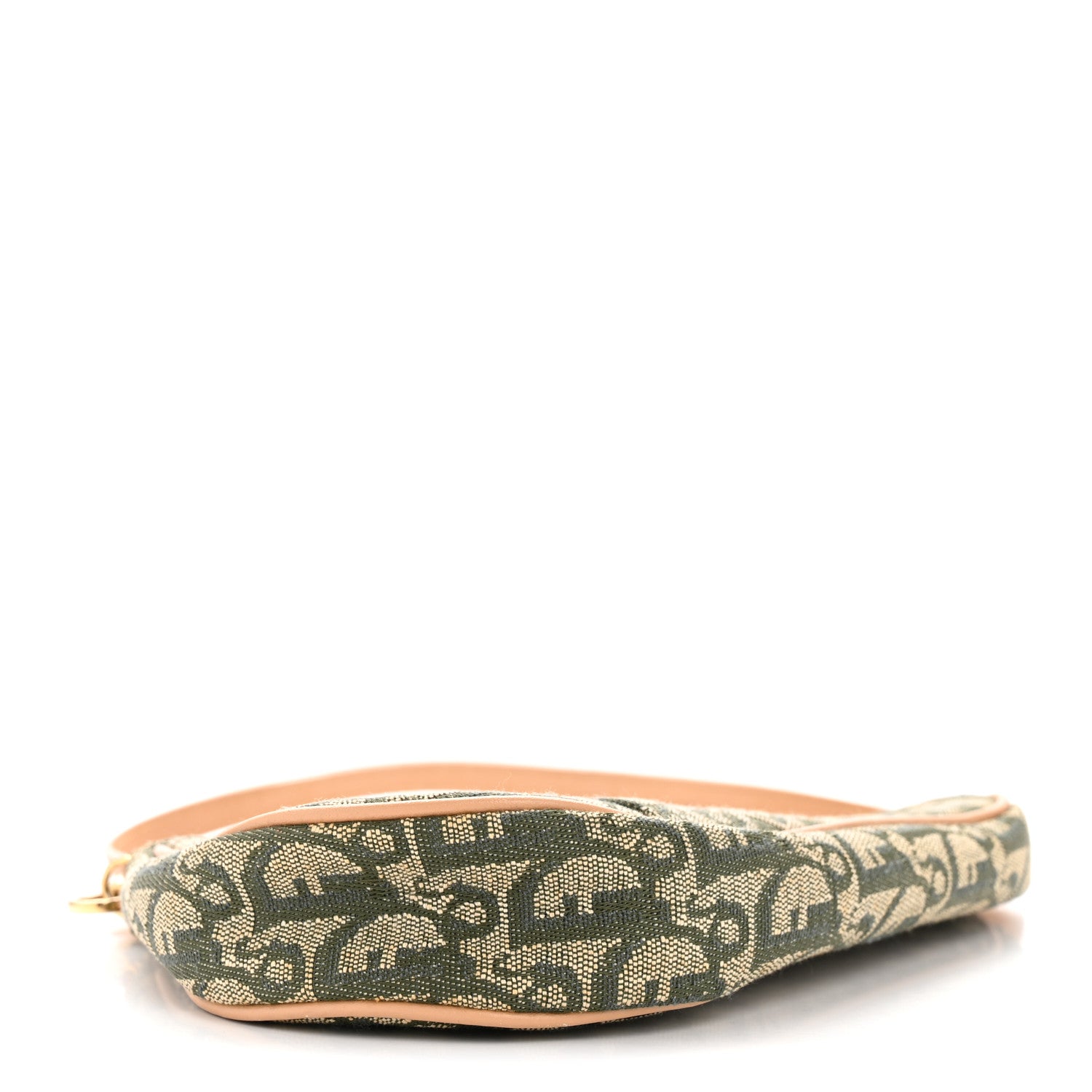 Christian Dior Monogram Mini Saddle Pochette Green 4 of 15