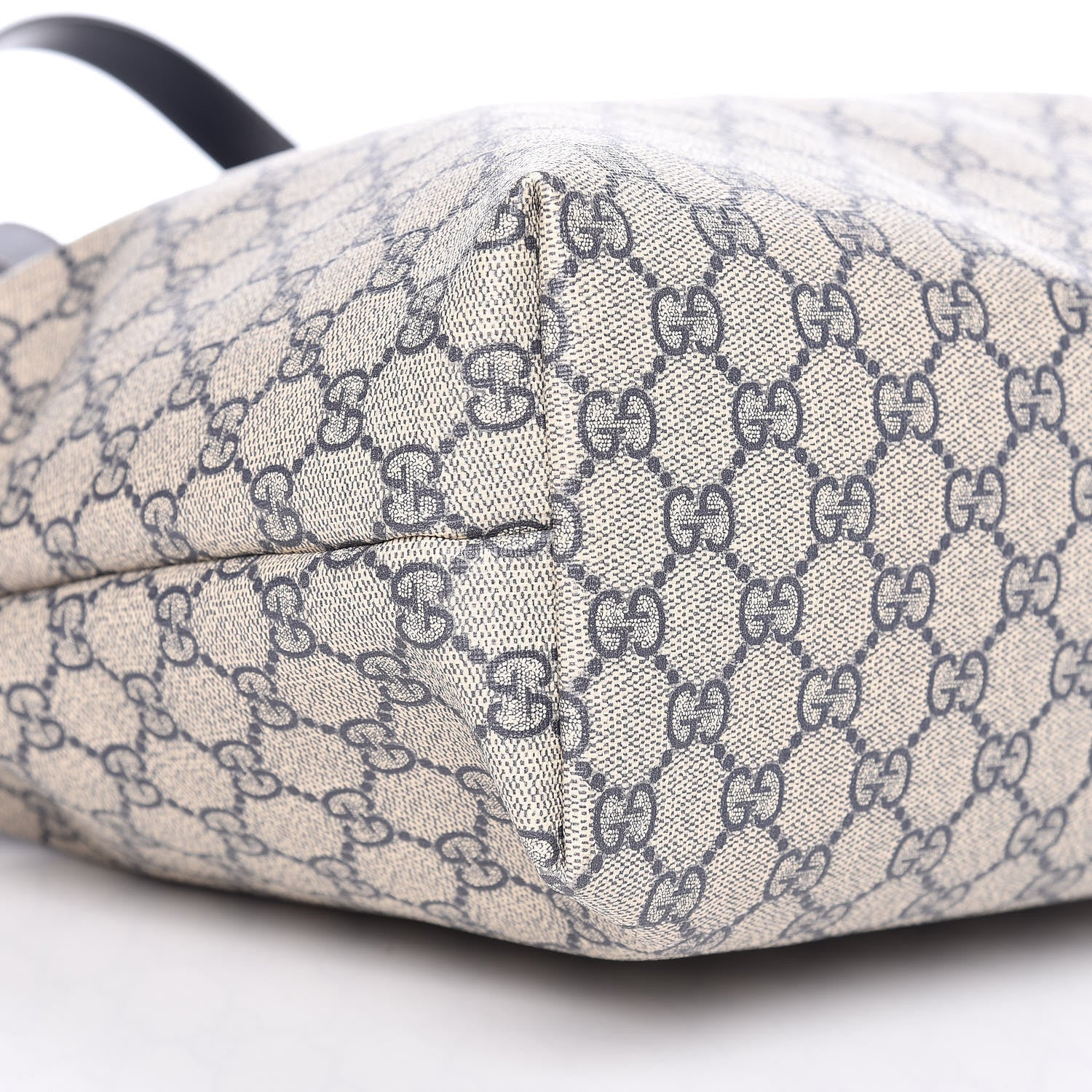 Gucci GG Supreme Monogram Medium Zippered Shopping Tote Navy 8 of 9