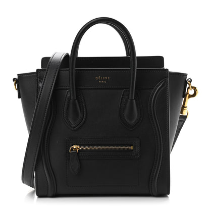 Celine Smooth Calfskin Nano Luggage Black 1 of 11