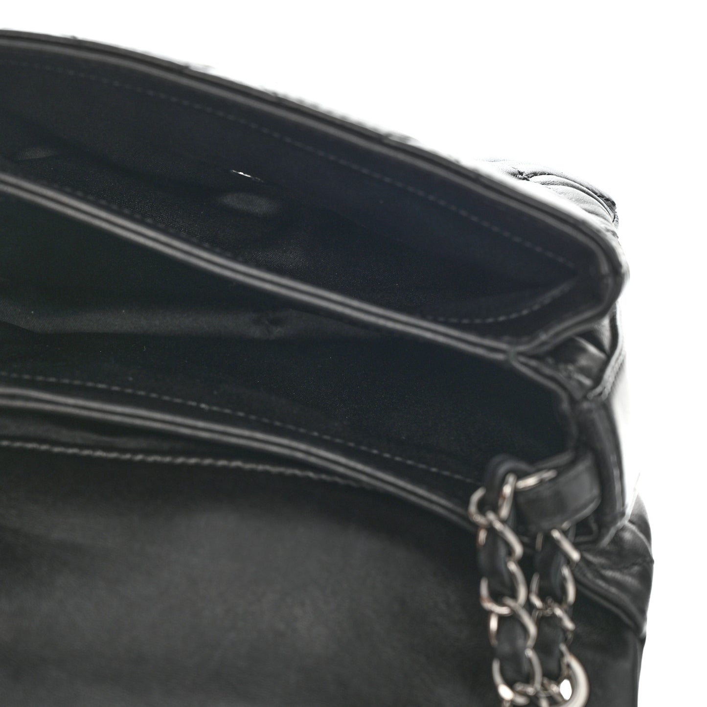 Lambskin Quilted Mini Chanel 3 Flap Black