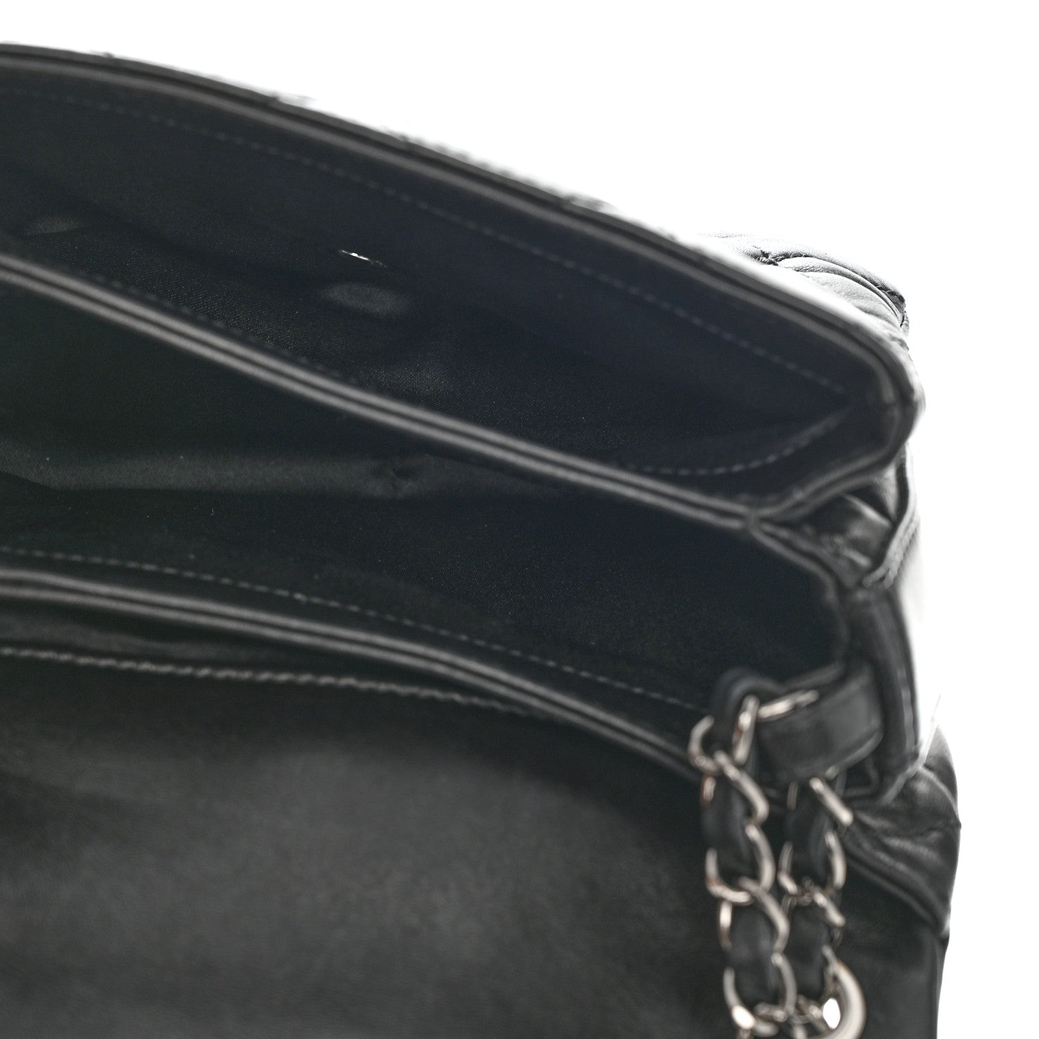 Chanel Lambskin Quilted Mini Chanel 3 Flap Black 7 of 11