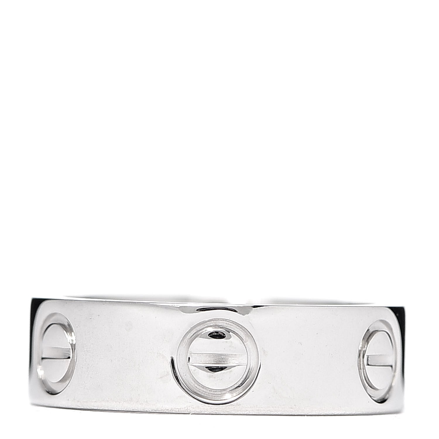 Cartier 18K White Gold 5.5mm LOVE Ring 50 5.25 3 of 4