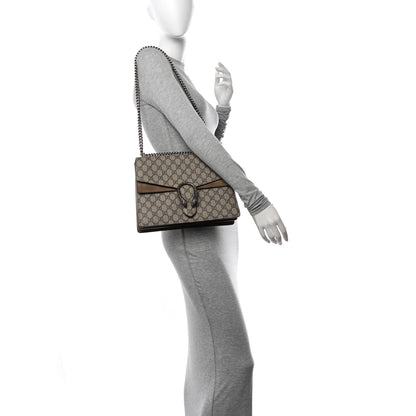 Gucci GG Supreme Monogram Medium Dionysus Shoulder Bag Taupe 3 of 10