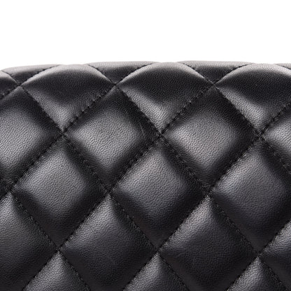 Chanel Lambskin Quilted Jumbo Single Flap Black 11 of 16