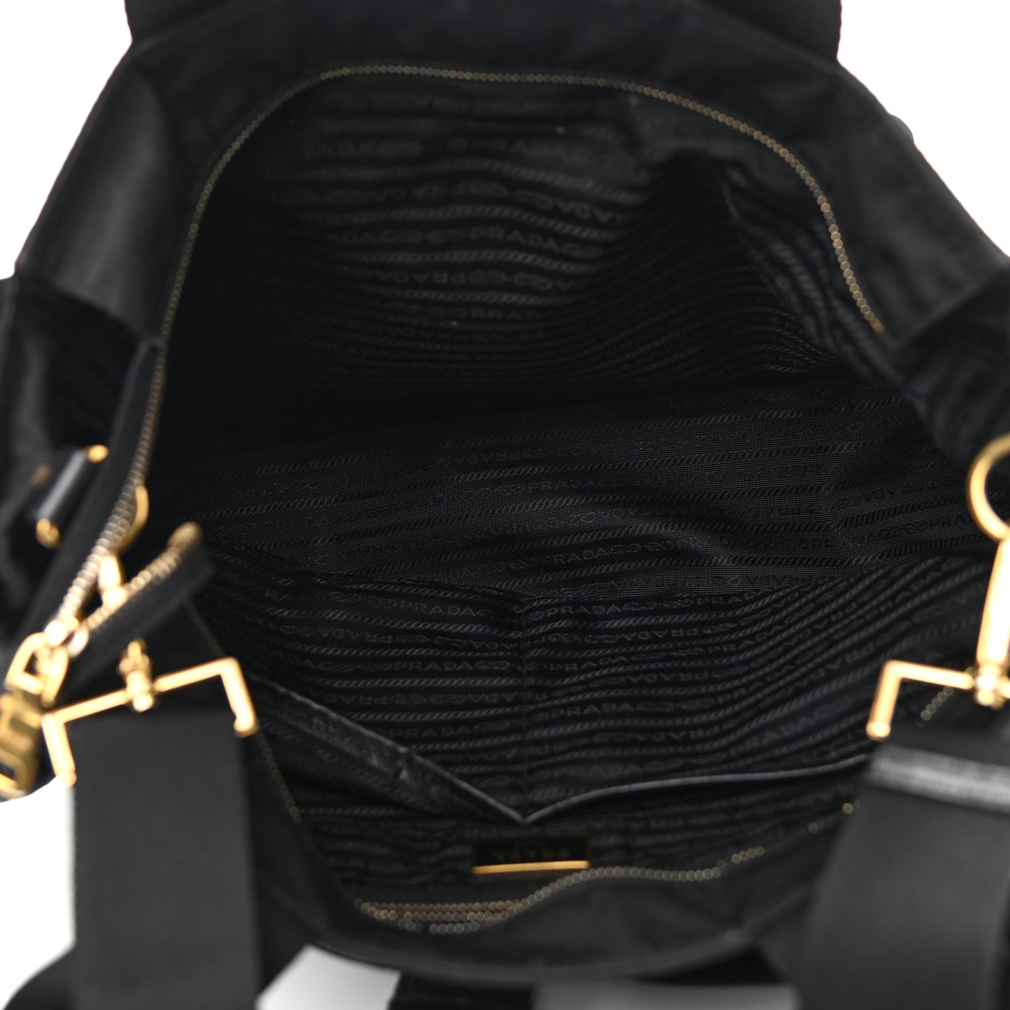 Nylon Vela Baby Bag Black