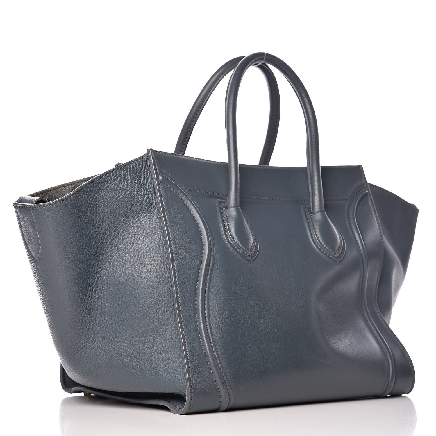 Celine Supple Calfskin Medium Phantom Luggage Slate Blue 3 of 15
