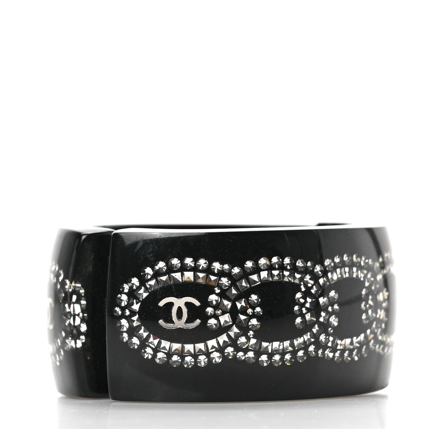 Resin Strass CC Crystal Cuff Black