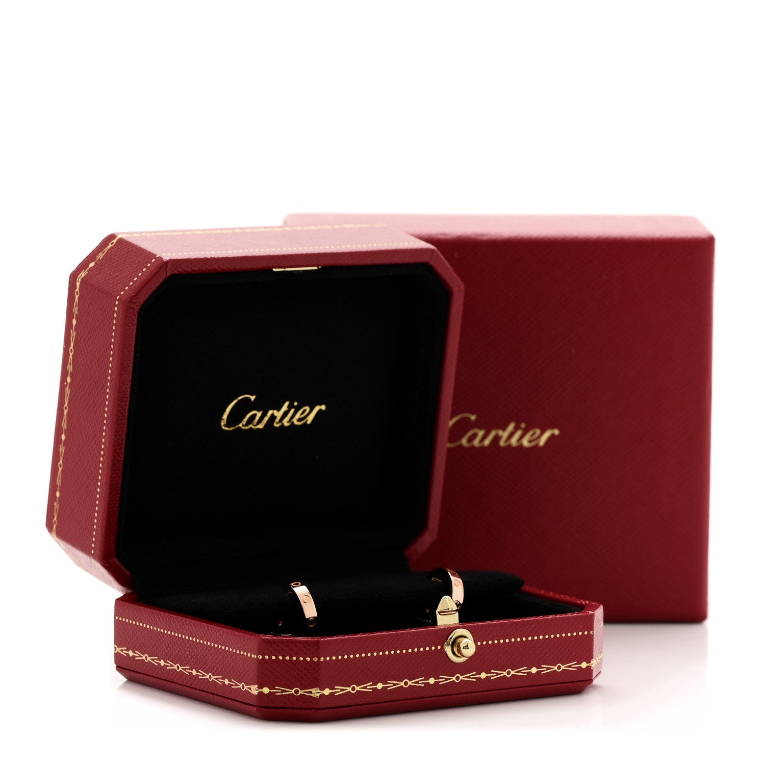 Cartier 18K Pink Gold Small LOVE Hoop Earrings 5 of 5
