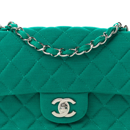 Chanel Jersey Quilted Mini Rectangular Flap Green 8 of 17