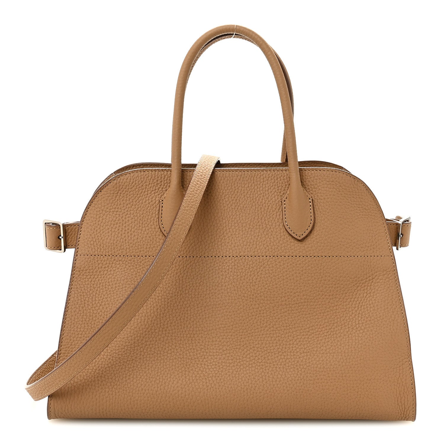 The Row Matte Grained Calfskin Soft Margaux 12 Sandpit 1 of 9