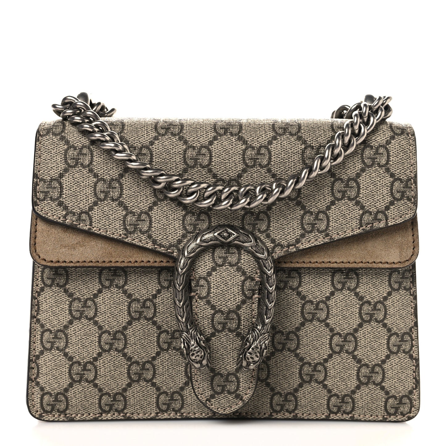 GG Supreme Monogram Mini Dionysus Shoulder Bag Taupe