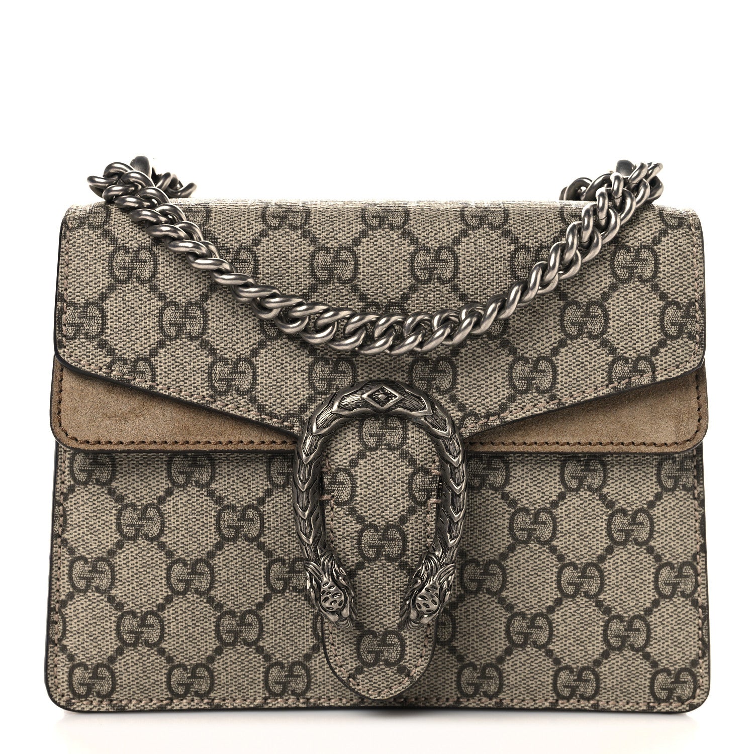 Gucci GG Supreme Monogram Mini Dionysus Shoulder Bag Taupe 1 of 11