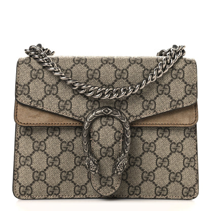 Gucci GG Supreme Monogram Mini Dionysus Shoulder Bag Taupe 1 of 11