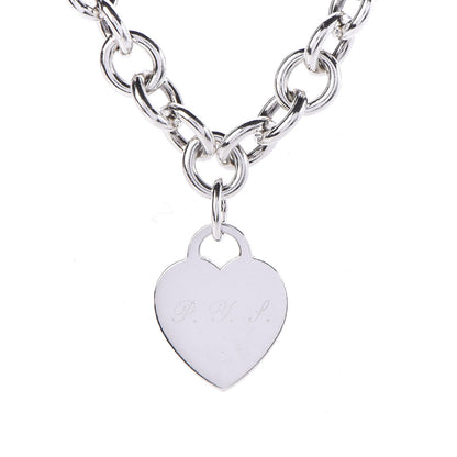 Tiffany Sterling Silver Heart Tag Necklace 4 of 6